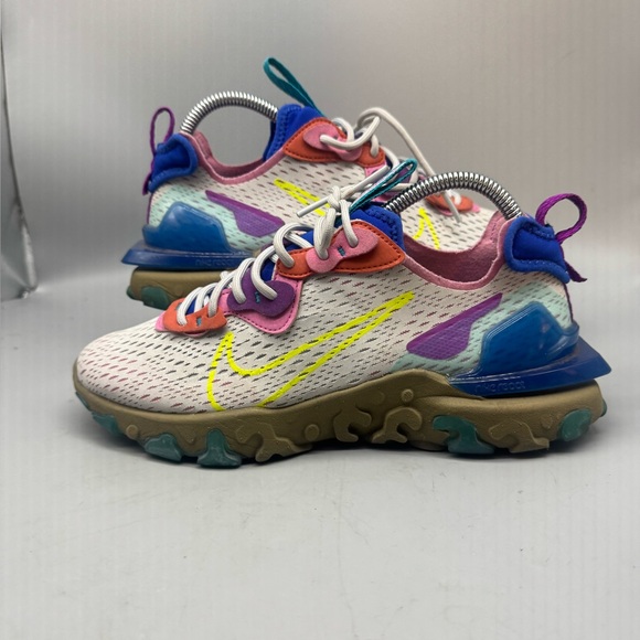 Nike Shoes - Nike NSW React Vision D/MS/X Sneakers in Photon Dust Lemon Venom Women Size 9